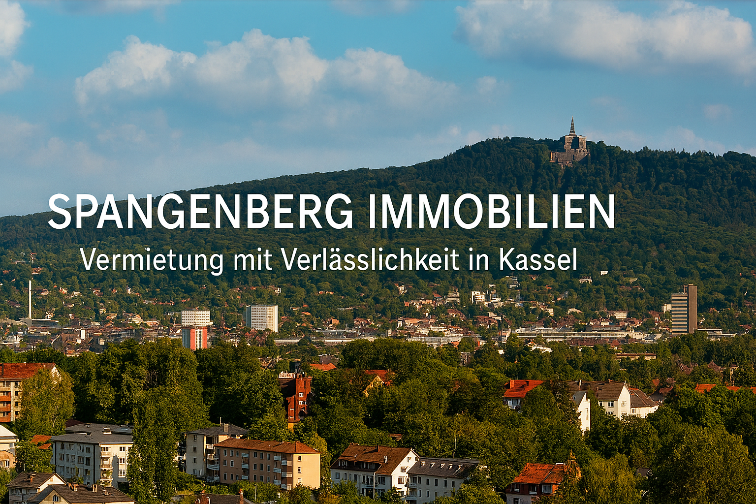 Spangenberg Immobilien Kassel – Hero-Bild mit goldenem Rahmen